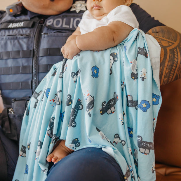 Copper Pearl Knit Swaddle Blanket | Leo