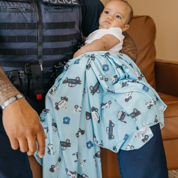 Copper Pearl Knit Swaddle Blanket | Leo