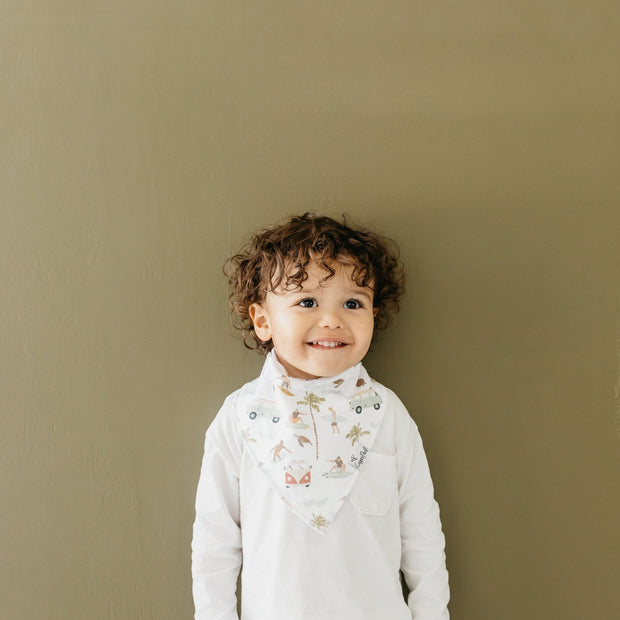 Copper Pearl Baby Bandana Bibs | Maui