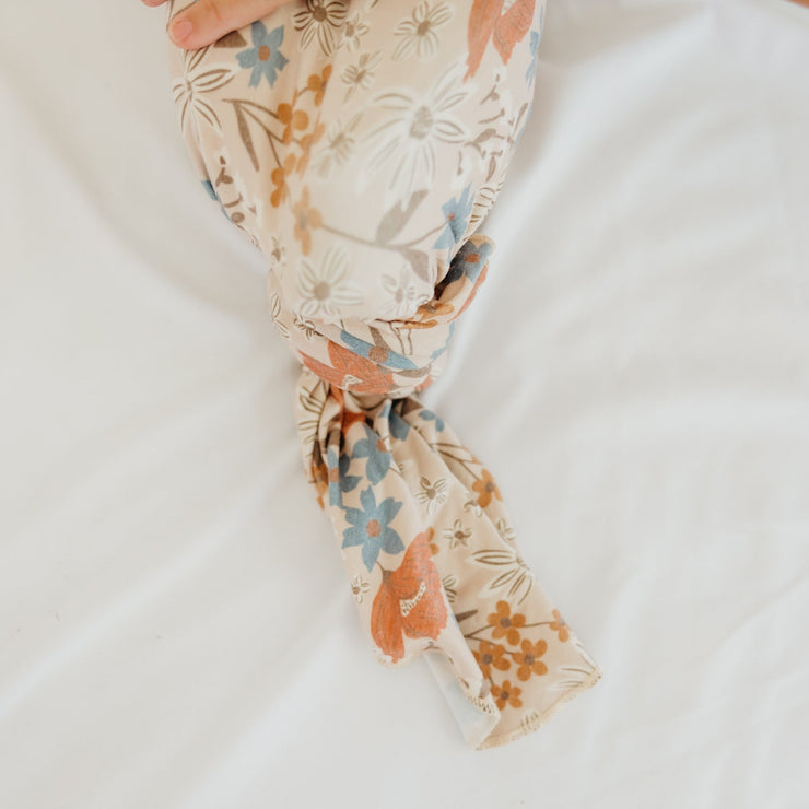 Copper Pearl Knit Swaddle Blanket | Eden