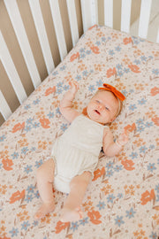Copper Pearl Premium Knit Fitted Crib Sheet | Eden