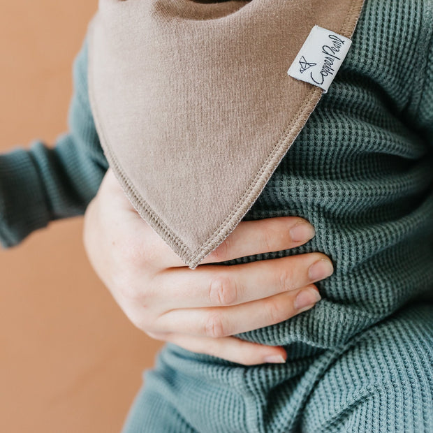 Copper Pearl Baby Bandana Bibs | Dune