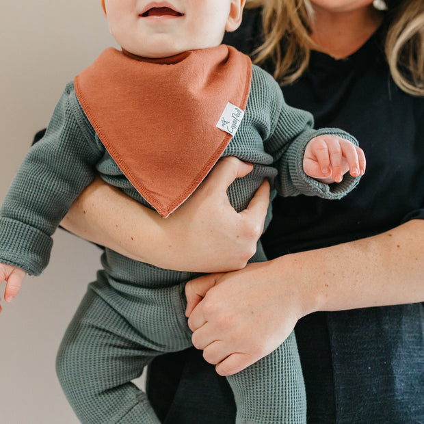 Copper Pearl Baby Bandana Bibs | Dune