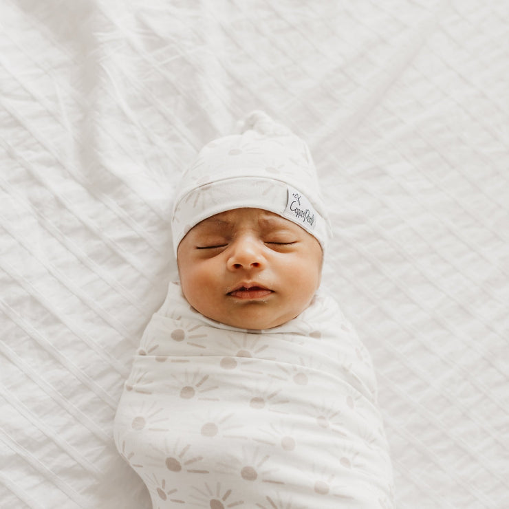 Copper Pearl Top Knot Hat | Shine