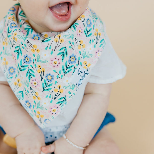 Copper Pearl Baby Bandana Bibs | Birdie