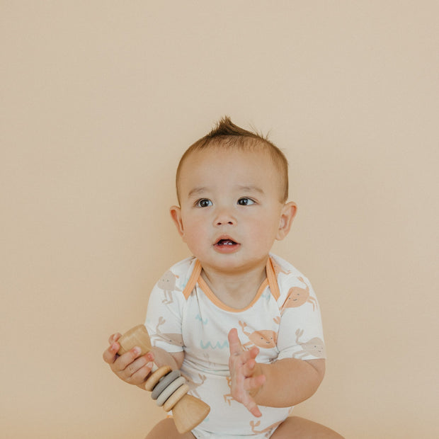 Copper Pearl Short Sleeve Bodysuit | Tide