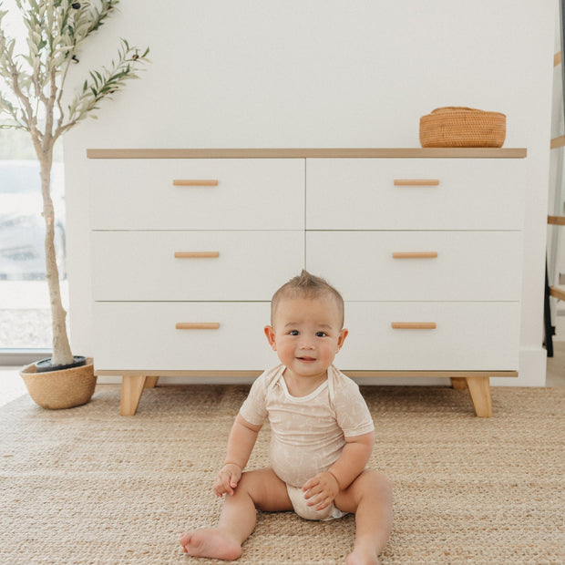 Copper Pearl Short Sleeve Bodysuit | Sandy