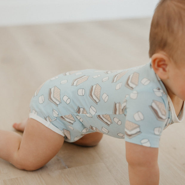 Copper Pearl Short Sleeve Bodysuit | S'mores