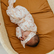 Copper Pearl Knit Headband Bow | Rue