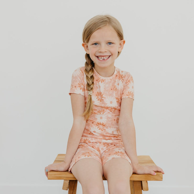 Copper Pearl 2-Piece Short Sleeve Pajama Set | Penny