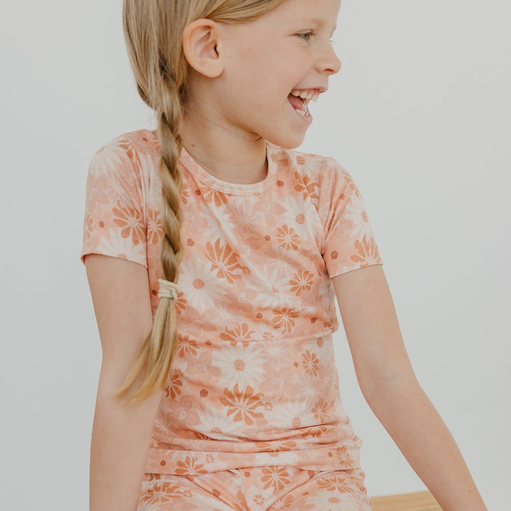 Copper Pearl 2-Piece Short Sleeve Pajama Set | Penny