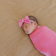 Copper Pearl Classic Nylon Bow | Flamingo