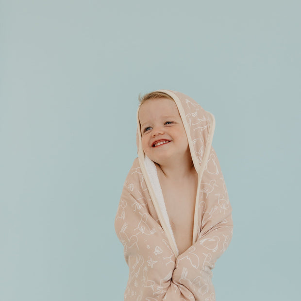 Copper Pearl Premium Knit Hooded Towel | Sandy