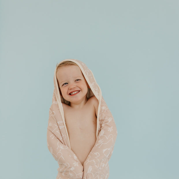 Copper Pearl Premium Knit Hooded Towel | Sandy