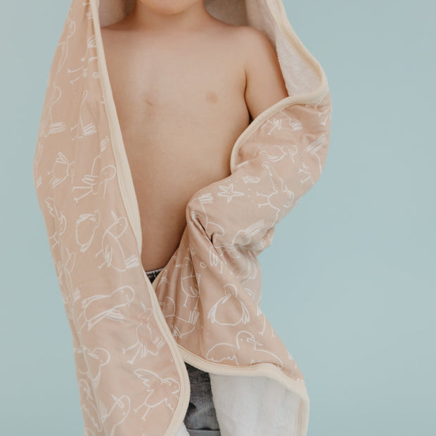 Copper Pearl Premium Knit Hooded Towel | Sandy