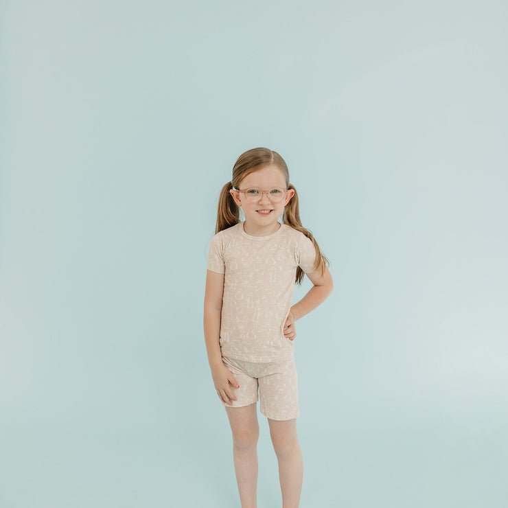 Copper Pearl 2-Piece Short Sleeve Pajama Set | Sandy