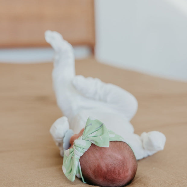 Copper Pearl Knit Headband Bow | Bogey