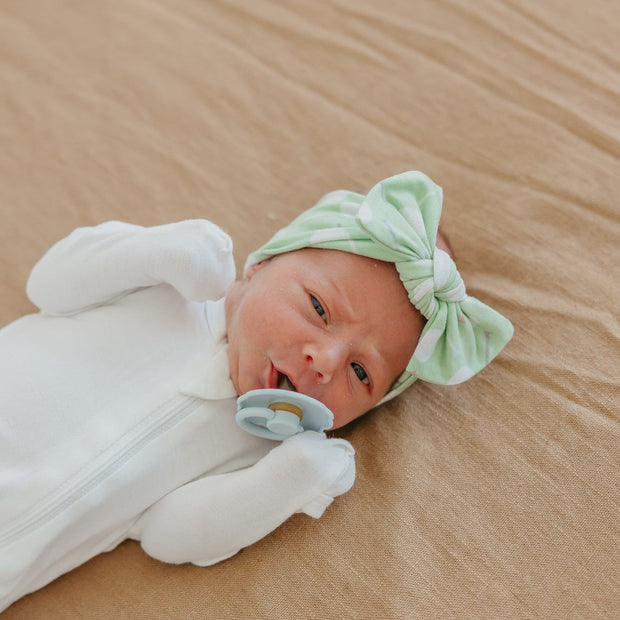 Copper Pearl Knit Headband Bow | Bogey