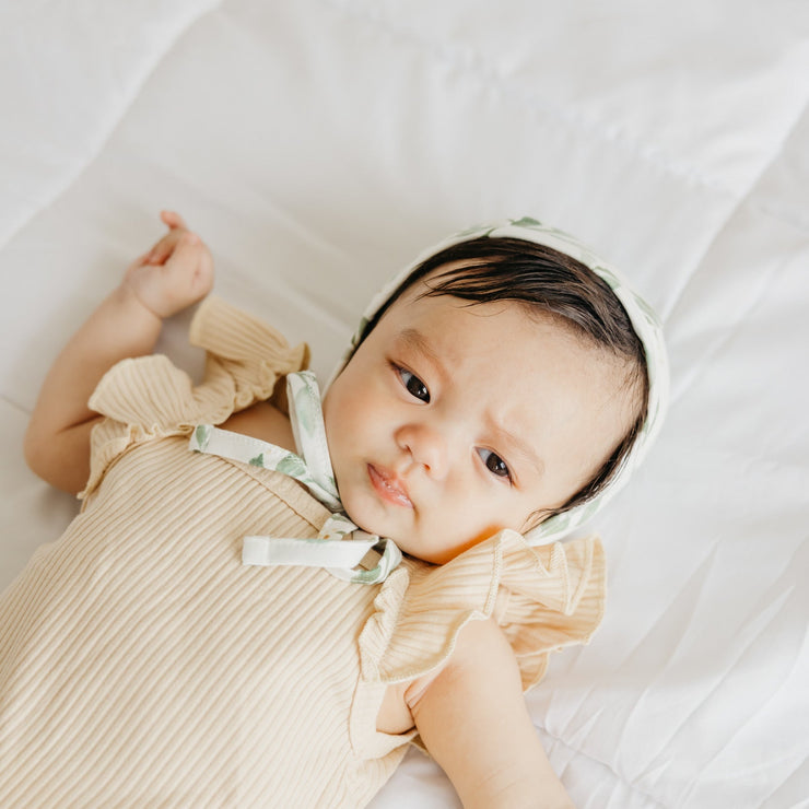 Copper Pearl Baby Bonnet | Fern