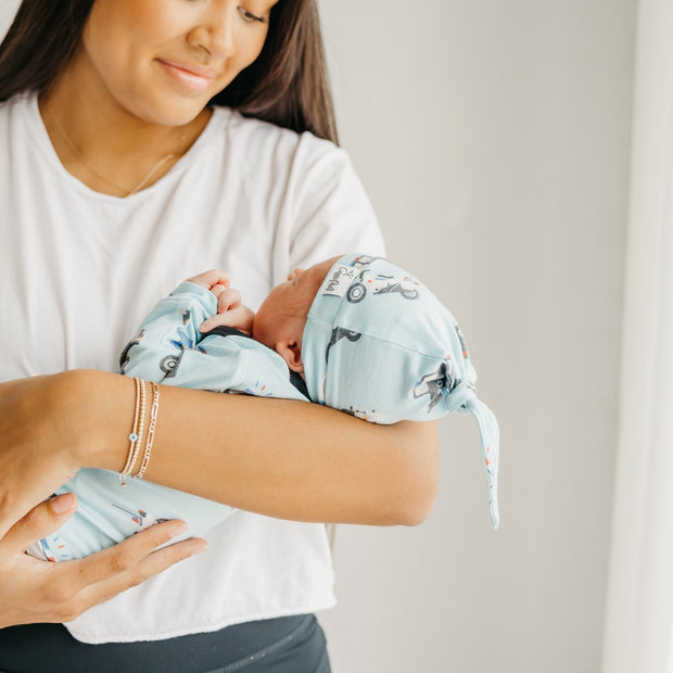 Copper Pearl Top Knot Hat | Leo