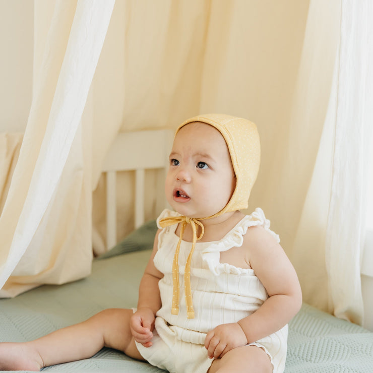 Copper Pearl Baby Bonnet | Marigold