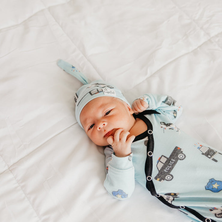 Copper Pearl Top Knot Hat | Leo