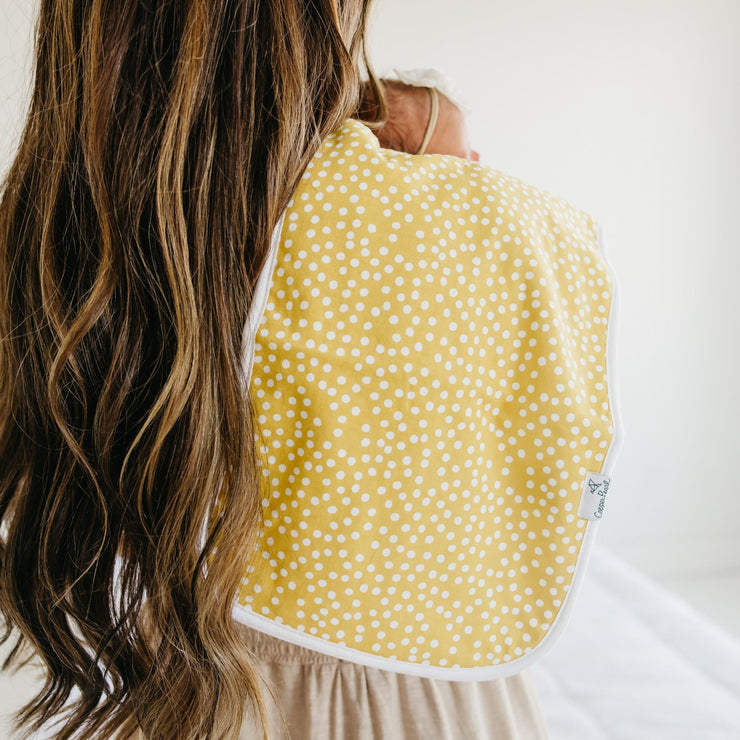 Copper Pearl Premium Burp Cloths | Lemon
