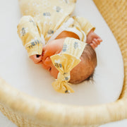 Copper Pearl Knit Headband Bow | Honeycomb