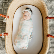 Copper Pearl Knit Swaddle Blanket | Whimsy