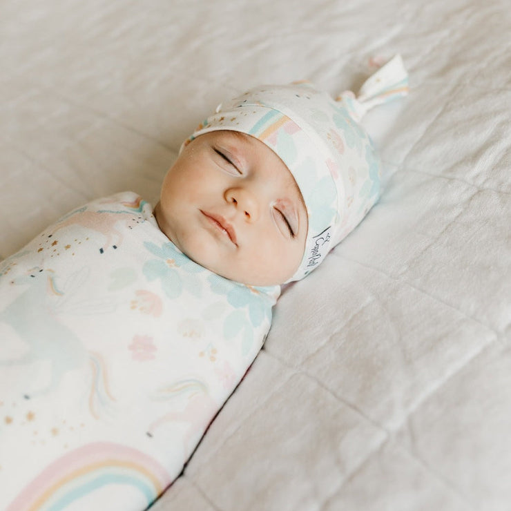 Copper Pearl Knit Swaddle Blanket | Whimsy