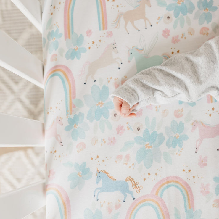 Copper Pearl Premium Knit Fitted Crib Sheet | Whimsy