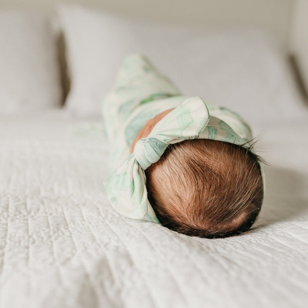 Copper Pearl Knit Headband Bow | Desert