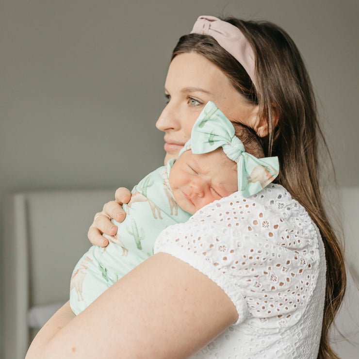 Copper Pearl Knit Headband Bow | Cusco