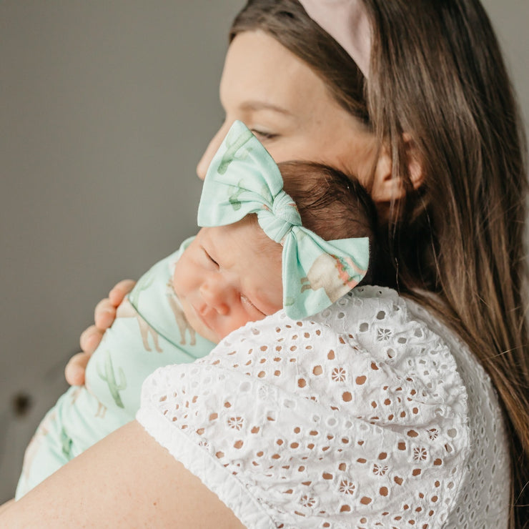 Copper Pearl Knit Headband Bow | Cusco