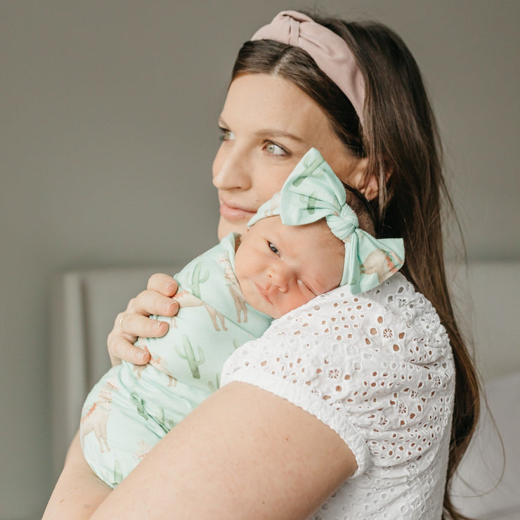 Copper Pearl Knit Headband Bow | Cusco