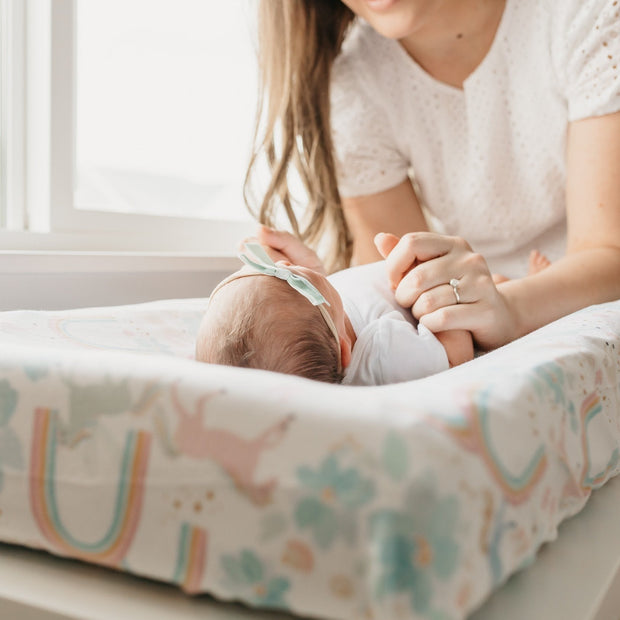 Copper Pearl Premium Knit Diaper Changing Pad Cover | Whimsy