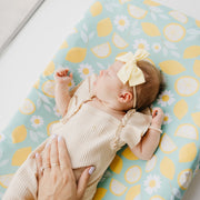 Copper Pearl Premium Knit Diaper Changing Pad Cover | Lemon