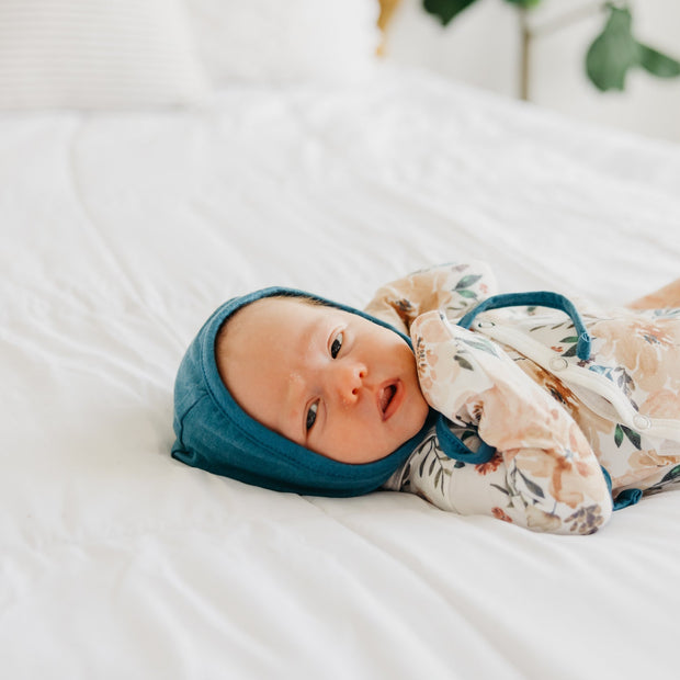 Copper Pearl Baby Bonnet | Steel