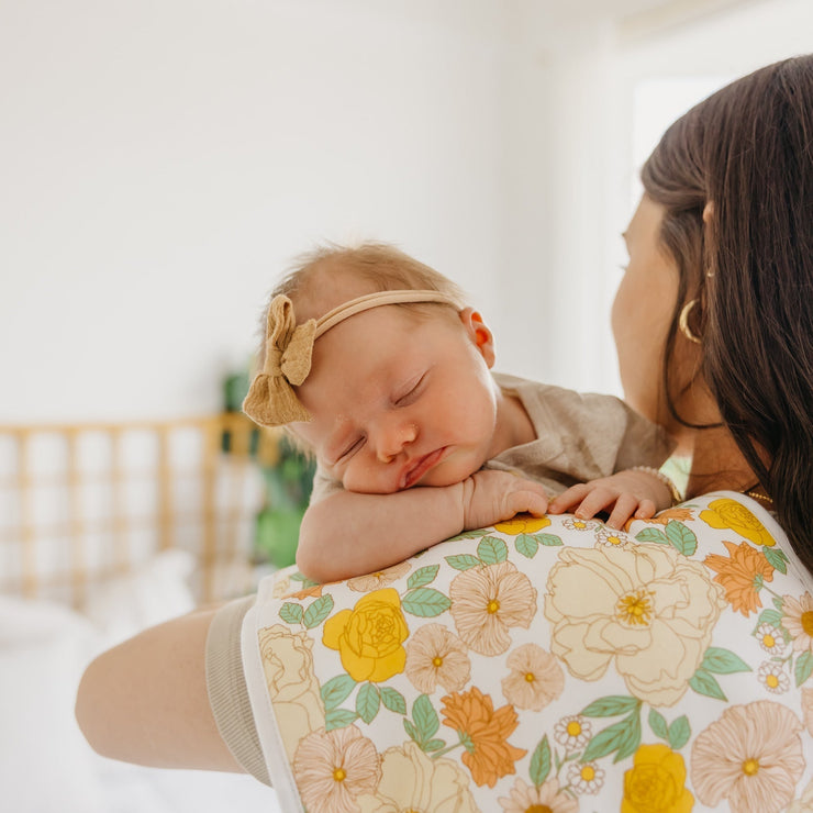 Copper Pearl Premium Burp Cloths | Lemon