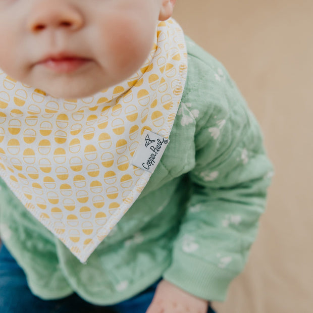 Copper Pearl Baby Bandana Bibs | Peter