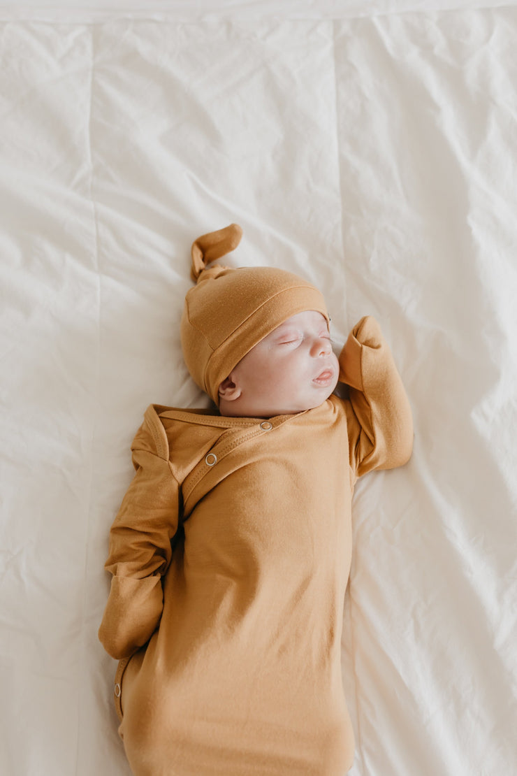 Copper Pearl Knotted Gown | Dune