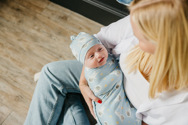 Copper Pearl Top Knot Hat | Neil