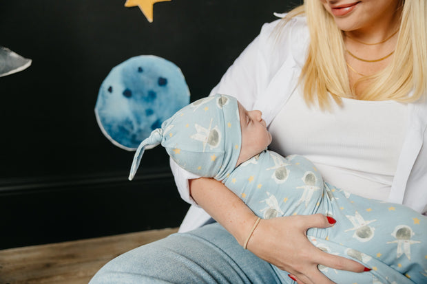 Copper Pearl Top Knot Hat | Neil