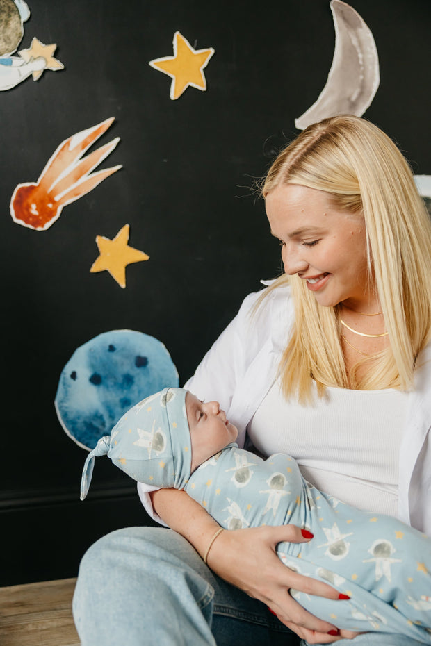 Copper Pearl Top Knot Hat | Neil