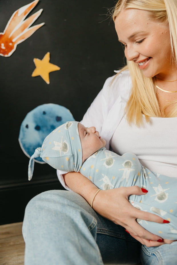 Copper Pearl Top Knot Hat | Neil