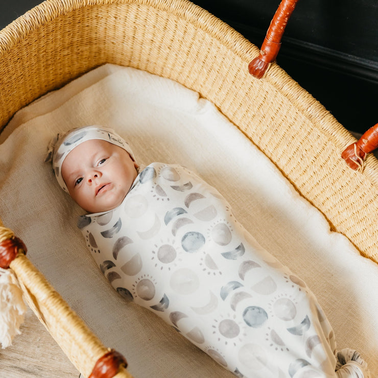 Copper Pearl Knit Swaddle Blanket | Eclipse