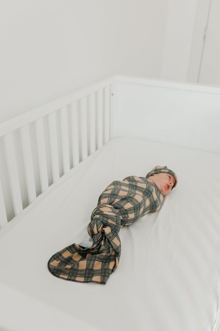Copper Pearl Knit Swaddle Blanket | Billy