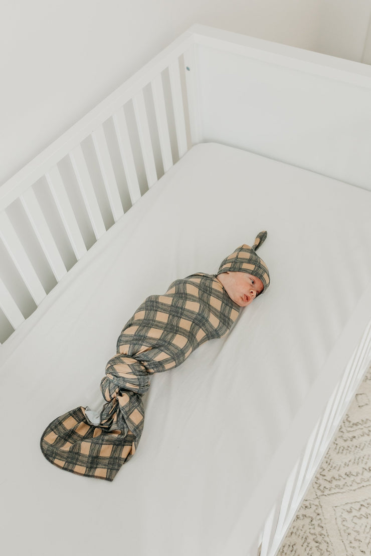 Copper Pearl Knit Swaddle Blanket | Billy