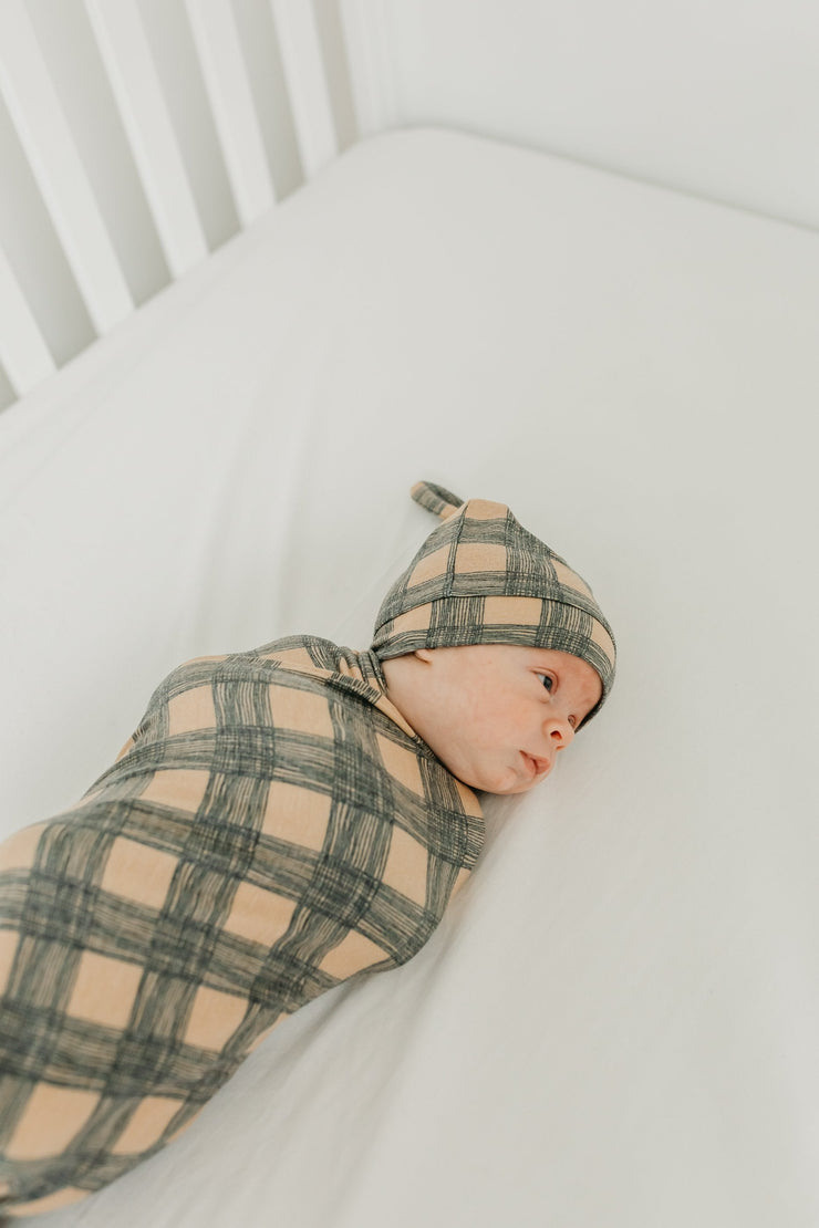 Copper Pearl Knit Swaddle Blanket | Billy