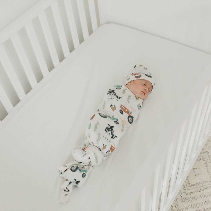 Copper Pearl Knit Swaddle Blanket | Jo